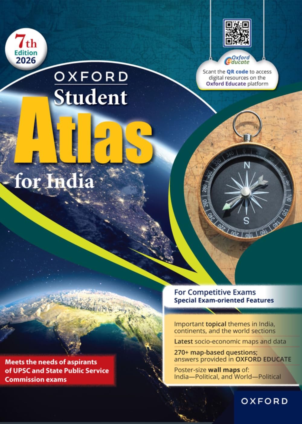 Oxford Student Atlas for India ll All Competitive Exams