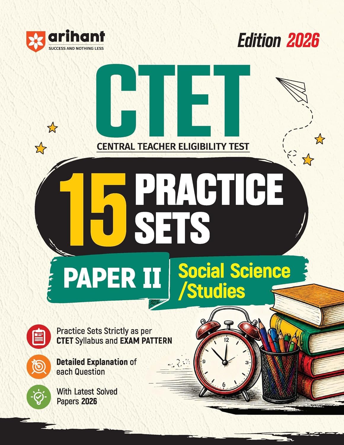 CTET 2026 15 Practice Sets Paper 2 (Class 6-8) Social Science/ Studies | Based on Latest CTET Syllabus & Exam Pattern